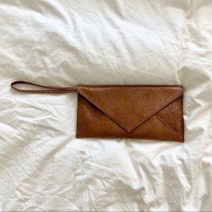 UO Floral vegan leather clutch